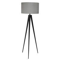 Zuiver - Gulvlampee TRIPOD sort/grå